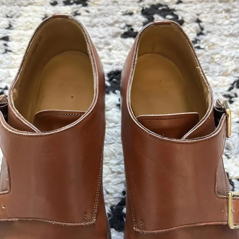BALLY SWITZERLAND MENS DOUBLE MONK STRAP SHOES 10.5D GOOD CONDITION! RP $795
